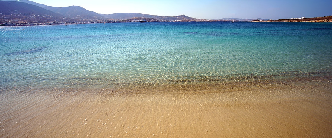 Top summer getaway Martselo Beach Paros island Greece