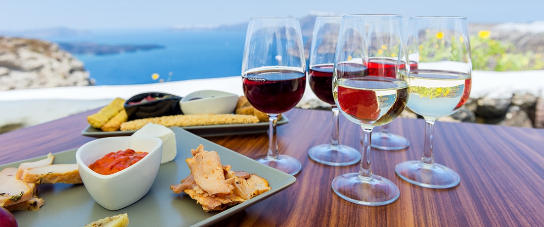 best luxury wine tours Santorini