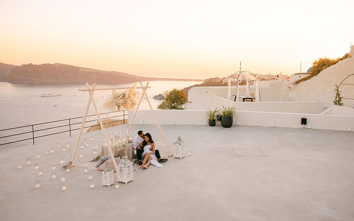 Best elopement packages Santorini