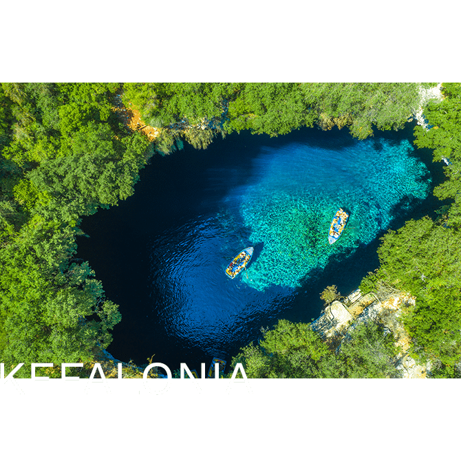 Lake Melisani Kefalonia island Greece sustainable luxury travel
